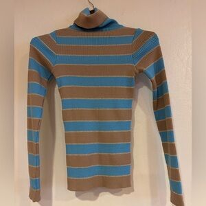Vintage Dolce & Gabbana Striped Turtleneck Sweater - Size XS or S